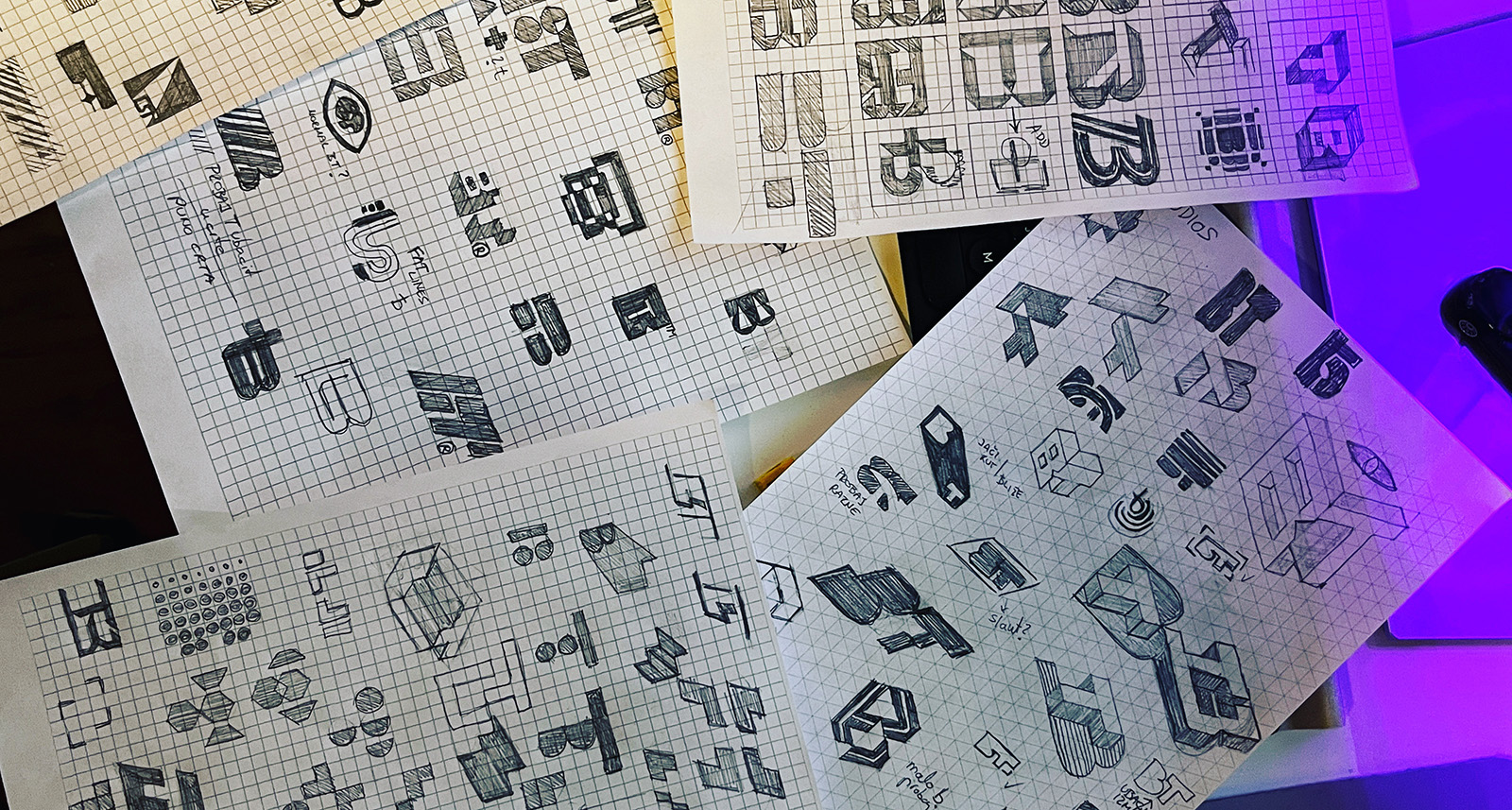 logo design sketch process